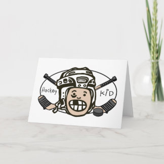 Het Kind van het hockey Feestdagen Kaart