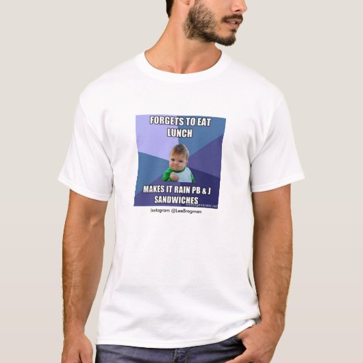 Het Kind van het succes PB&J Meme T-Shirt (Voorkant)