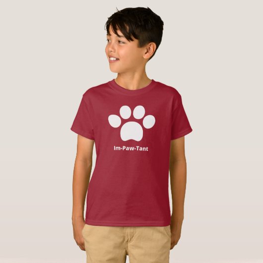 Het Kind van IM-PAW-Tant T-shirt (Voorkant volledig)
