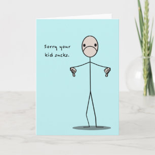 Het kind zuigt kaart