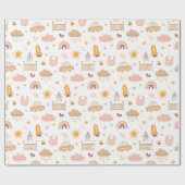 Het kinder baby van de klap. Funny animal speelgoe Cadeaupapier (Vlak)