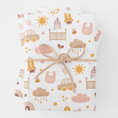 Het kinder baby van de klap. Funny animal speelgoe Inpakpapier Vel (In situ)