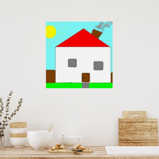 Het Kinder Kunst werd op zondag in het Parlement o Poster (Keuken)