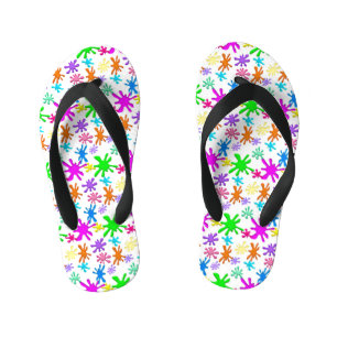 Het kinder Teenslipper van de Plons van de Verf Teenslippers