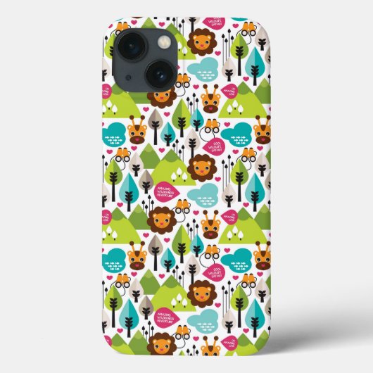 het kinder vrijetijdsgewin retro - safari Case-Mate iPhone case (Achterkant)