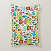 het kinder vrijetijdsgewin retro - safari decoratief kussen (Voorkant(Verticaal))