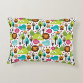 het kinder vrijetijdsgewin retro - safari decoratief kussen (Achterkant)