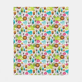 het kinder vrijetijdsgewin retro - safari fleece deken (Voorkant)