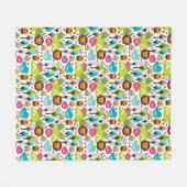 het kinder vrijetijdsgewin retro - safari fleece deken (Voorkant (Horizontaal))