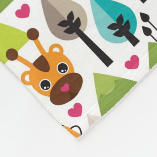 het kinder vrijetijdsgewin retro - safari fleece deken (Hoek)