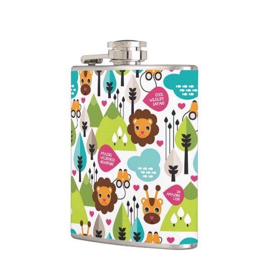 het kinder vrijetijdsgewin retro - safari heupfles (Links)