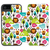 het kinder vrijetijdsgewin retro - safari incipio iPhone portemonnee hoesje (Agenda Open)