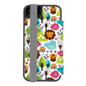 het kinder vrijetijdsgewin retro - safari incipio iPhone portemonnee hoesje (Agenda Achterkant)