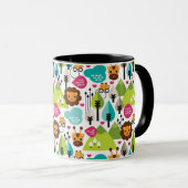 het kinder vrijetijdsgewin retro - safari mok (Voorkant rechts)