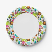 het kinder vrijetijdsgewin retro - safari papieren bordje (Voorkant)