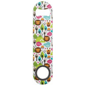 het kinder vrijetijdsgewin retro - safari speed flessenopener (Achterkant)