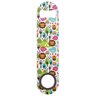 het kinder vrijetijdsgewin retro - safari speed flessenopener