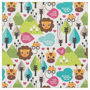 het kinder vrijetijdsgewin retro - safari stof
