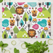 het kinder vrijetijdsgewin retro - safari theedoek (Gevouwen)