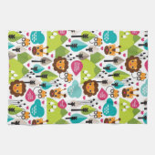 het kinder vrijetijdsgewin retro - safari theedoek (Horizontaal)