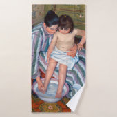 Het kinderbad, Mary Cassatt Badhanddoek (Badhanddoek)