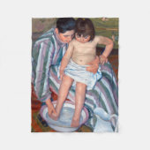 Het kinderbad, Mary Cassatt Fleece Deken (Voorkant)