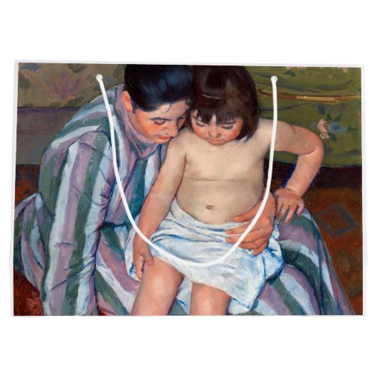 Het kinderbad, Mary Cassatt Groot Cadeauzakje (Achterkant)