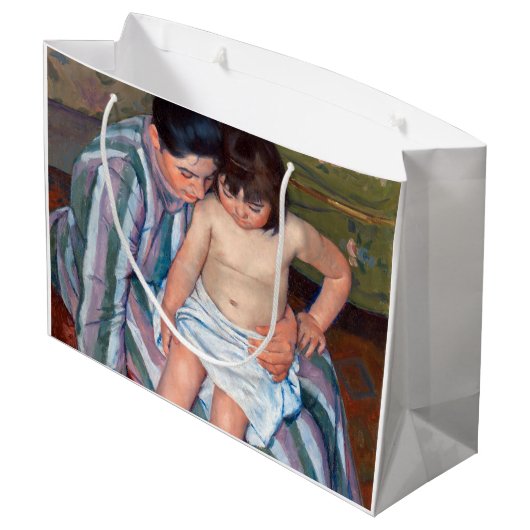 Het kinderbad, Mary Cassatt Groot Cadeauzakje (Achterkant Gekanteld)