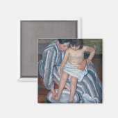 Het kinderbad | Mary Cassatt Magneet (Voorkant / Achterkant)