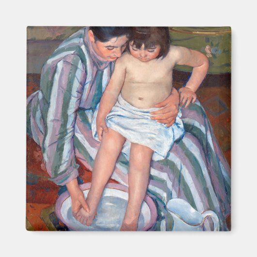 Het kinderbad, Mary Cassatt Magneet (Voorkant)