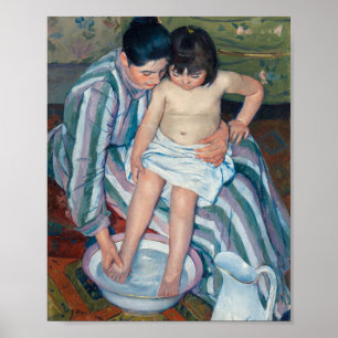 Het kinderbad Mary Cassatt Poster