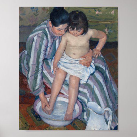 Het kinderbad | Mary Cassatt Poster (Voorkant)