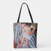 Het kinderbad, Mary Cassatt Tote Bag (Achterkant)