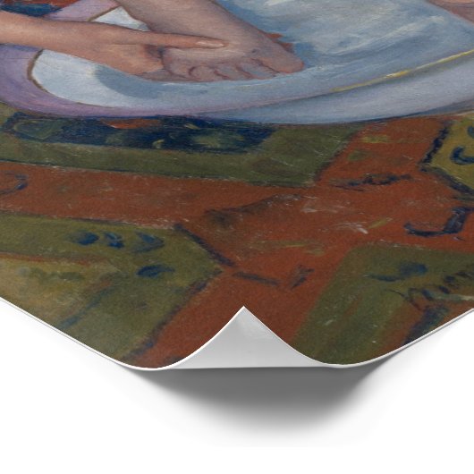 Het kinderbad van Mary Cassatt - Poster (Hoek)