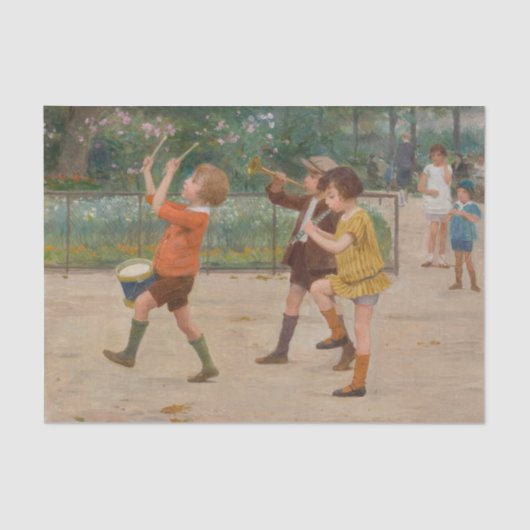 Het kinderspel van Victor Gabriel Gilbert Tissuepapier (Voorkant)