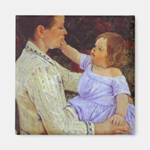Het Kind's kazerne. c. 1890, Mary Cassatt Magneet