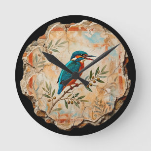 Het Kingfisher Fragment: Pompei's Azuurblauwe Bood Ronde Klok
