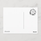 Het Kinky Vitruvian Kat Briefkaart (Achterkant)