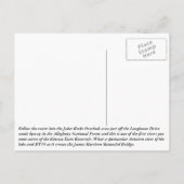 Het Kinzua-meer overzien Briefkaart (Achterkant)