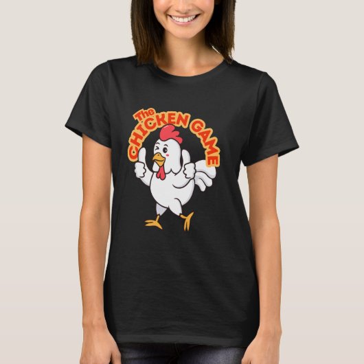 Het Kippen Spel Grappige Kip T-shirt (Voorkant)