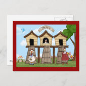 Het kippenhok briefkaart (Voorkant / Achterkant)