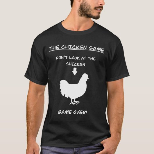 Het kippenspel Chicken Joke T-shirt (Voorkant)