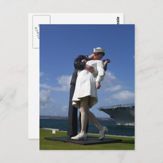 Het Kiss-beeld Briefkaart (Voorkant / Achterkant)