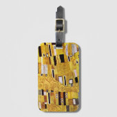 Het Kiss-patroon van Gustav Klimt, Art Nouveau Bagagelabel (Voorkant (verticaal))