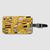 Het Kiss-patroon van Gustav Klimt, Art Nouveau Bagagelabel (Voorkant (horizontaal))