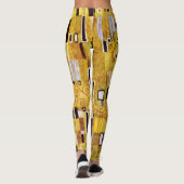 Het Kiss-patroon van Gustav Klimt, Art Nouveau Leggings (Achterkant)