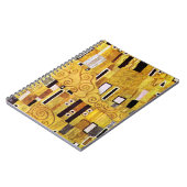 Het Kiss-patroon van Gustav Klimt, Art Nouveau Notitieboek (Linkerzijde)