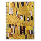 Het Kiss-patroon van Gustav Klimt, Art Nouveau Notitieboek (Voorkant)