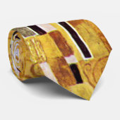 Het Kiss-patroon van Gustav Klimt, Art Nouveau Stropdas (Opgerold)