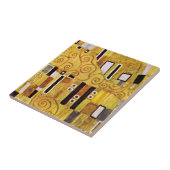 Het Kiss-patroon van Gustav Klimt, Art Nouveau Tegeltje (Zijkant)